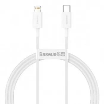 Baseus Cafule Series Metal USB-C to Lightning kabelis 1m Balts