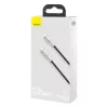 Baseus Cafule Series Metal USB-C to Lightning kabelis PD 20W 1m Melns