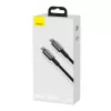 Baseus Cafule Series Metal USB-C to USB-C kabelis 1m 100W Melns