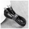 Baseus Cafule USB 2.0 Type A uz Micro B vīrietis-vīrietis kabelis 2m (Melns)