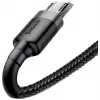 Baseus Cafule USB 2.0 Type A uz Micro B vīrietis-vīrietis kabelis 2m (Melns)
