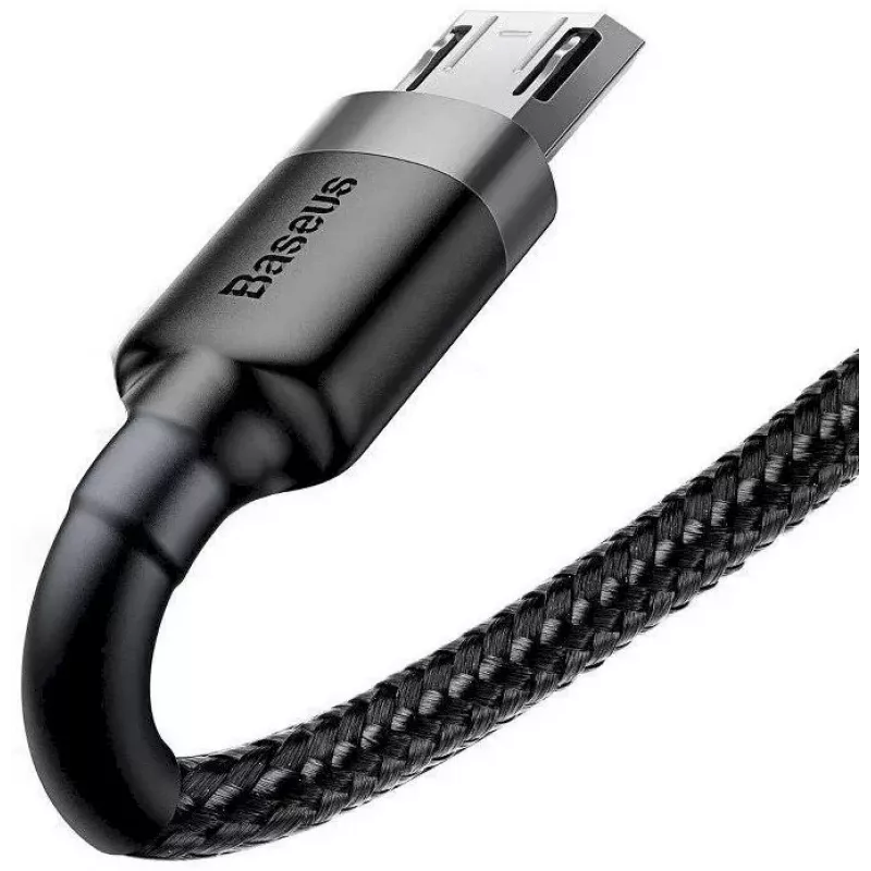 Baseus Cafule USB 2.0 Type A uz Micro B vīrietis-vīrietis kabelis 2m (Melns)