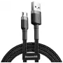 Baseus Cafule USB 2.0 Type A uz Micro B vīrietis-vīrietis kabelis 2m (Melns)