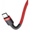 Baseus Cafule USB-C uz USB-C PD 2.0 60W Flash Charging kabelis, 2m, sarkans (CATKLF-H09)