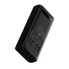 Baseus Car Power Inverter IGBT 300W/220V ar Divām EU Ligzdām, USB-C PD, USB-A QC, Akumulatora Skavām un Piesmēķētāja Kabeļiem, Melns (CGNB010101)