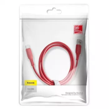 Baseus Colorful Cable USB-A uz Lightning 2.4A 1.2m Sarkans