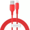 Baseus Colorful Cable USB-A uz Lightning 2.4A 1.2m Sarkans