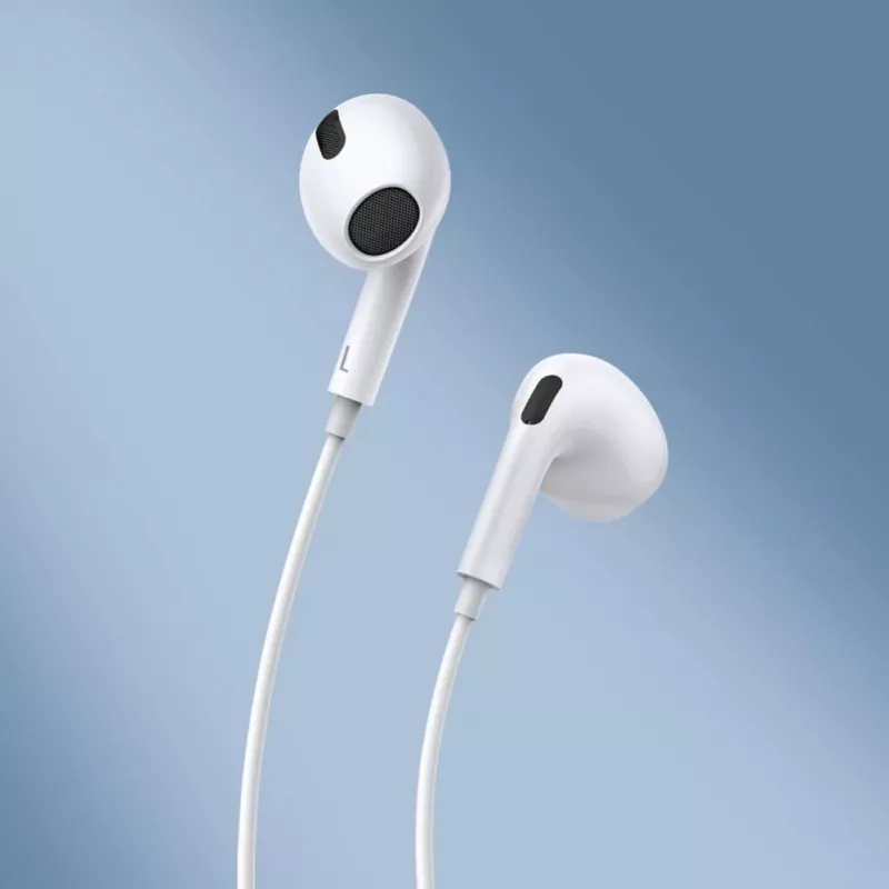 Baseus Encok C17 Vadu Iekšējās Austiņas ar USB Type-C Mikrofonu Baltas (NGCR010002)