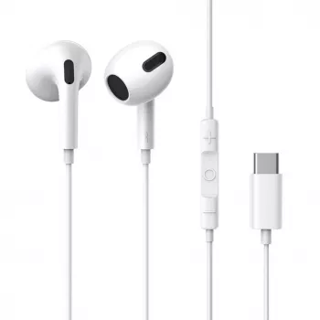 Baseus Encok C17 Vadu Iekšējās Austiņas ar USB Type-C Mikrofonu Baltas (NGCR010002)