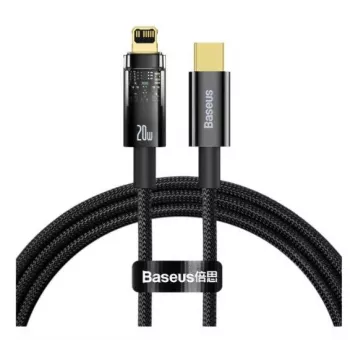 Baseus Explorer Series USB Type-C to Lightning kabelis 20W 1m Melns