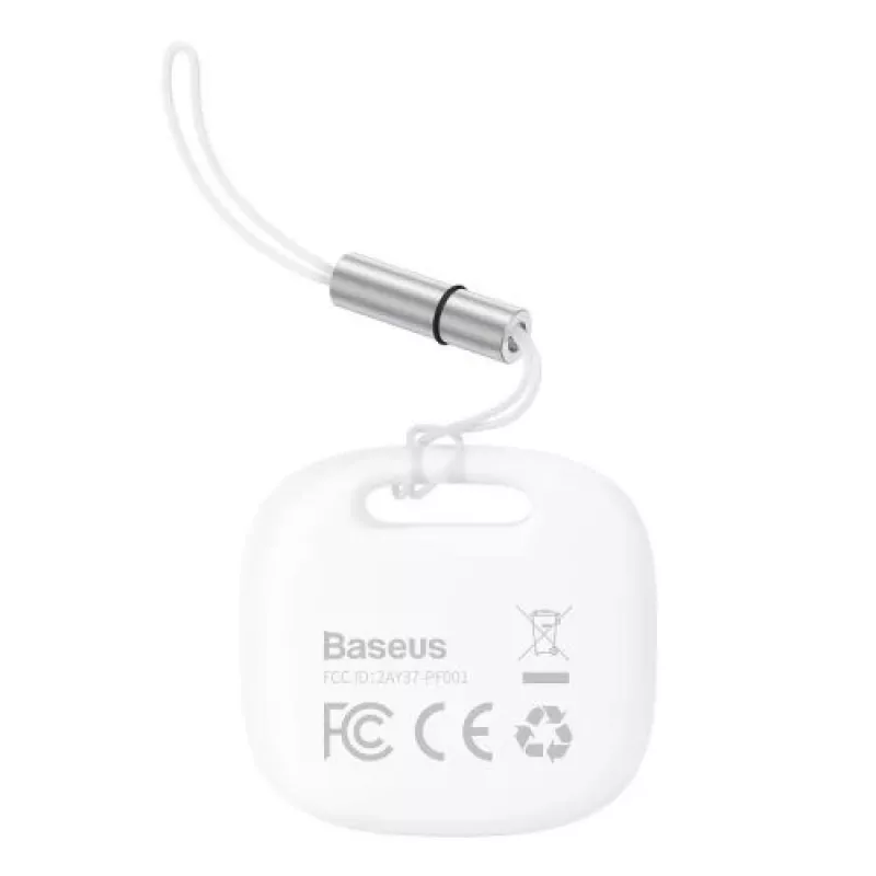 Baseus Home Intelligent T2 Pro Atslēgu un citu priekšmetu bezvadu meklētājs ar atslēgu piekariņu BT 5.0 Balts (FMTP000002)