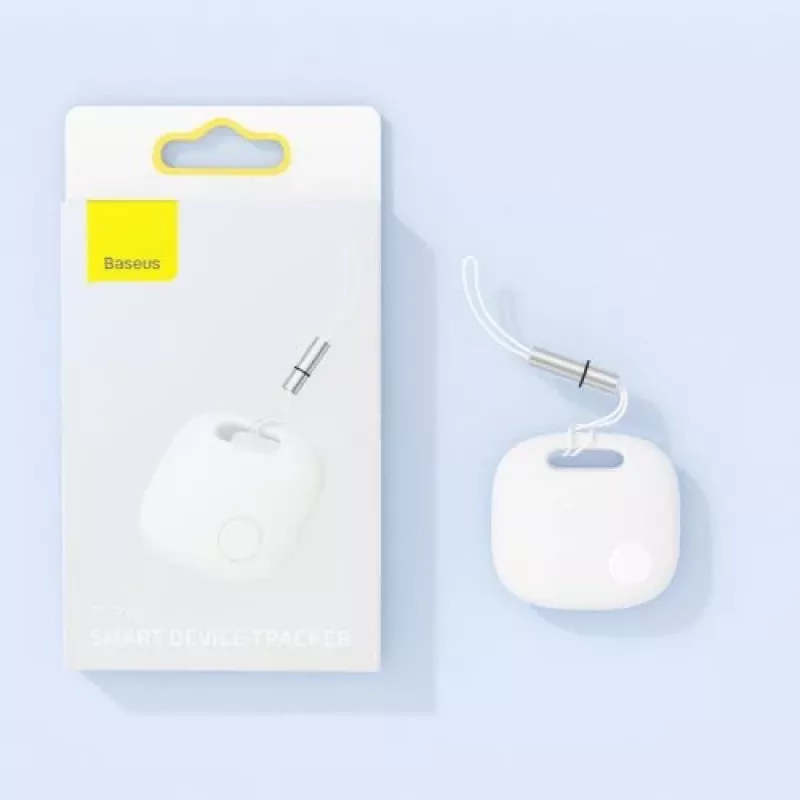 Baseus Home Intelligent T2 Pro Atslēgu un citu priekšmetu bezvadu meklētājs ar atslēgu piekariņu BT 5.0 Balts (FMTP000002)
