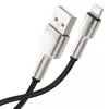 Baseus Lightning Cafule Series Metal Data Cable 2.4A 0.25m Melns