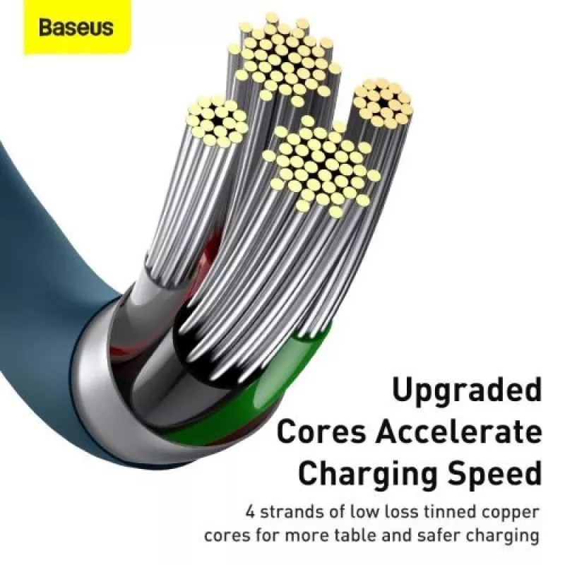 Baseus Lightning Superior Series kabelis, ātra uzlāde, dati 2.4A, 1m zils (CALYS-A03)