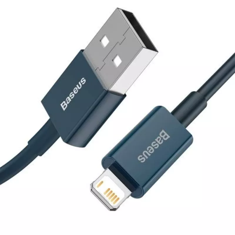 Baseus Lightning Superior Series kabelis, ātra uzlāde, dati 2.4A, 1m zils (CALYS-A03)