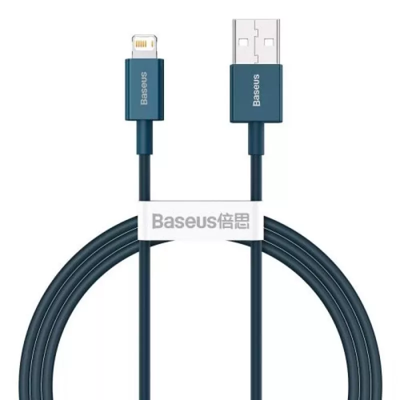 Baseus Lightning Superior Series kabelis, ātra uzlāde, dati 2.4A, 1m zils (CALYS-A03)