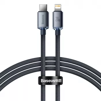 Baseus Lightning to USB-C PD QC Cable 20W 480Mbps 1.2m Black