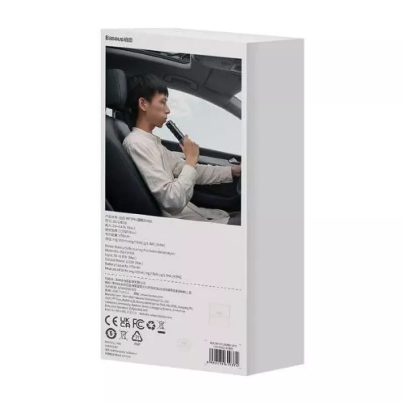Baseus SafeJourney Pro automobiļa alkohola tests, pelēks, USB-C, 470 mAh