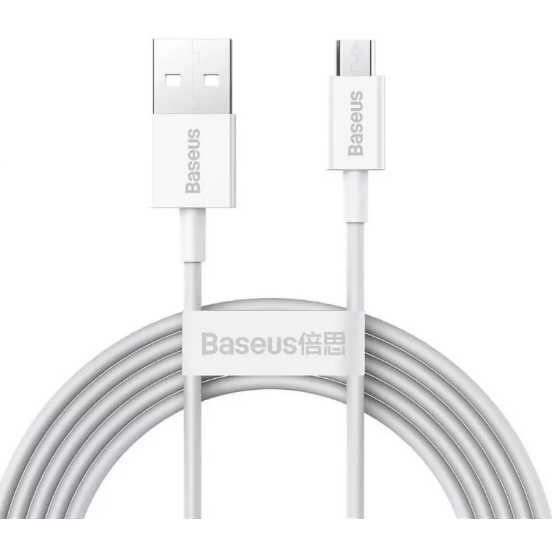 Baseus Superior Fast Charging Data Cable MicroUSB 2m White