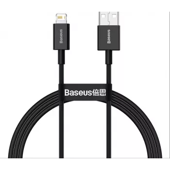 Baseus Superior USB-A uz Lightning ātrās uzlādes datu kabelis 1m Melns (CALYS-A01)