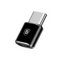 Baseus USB 2.0 Type-C uz Micro USB OTG adapteris (Melns)