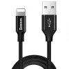 Baseus Yiven Lightning kabelis 1,8m Melns (CALYW-A01)