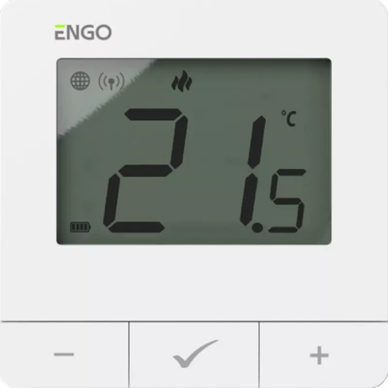 BATTERY TECH E25-BATW termostats, balts, ZigBee/868MHz, virsmas montāža