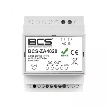 BCS BCS-ZA4820 48V 20A 960W Komutējamais barošanas bloks