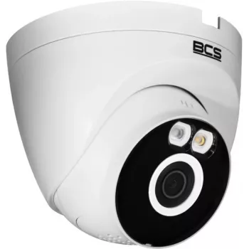 BCS LINE BCS-L-EHOME03 2MP Iekštelpu Wi-Fi kamera ar panoramēšanu/pagriešanu, nakts redzamību, divvirzienu audio, kustību noteikšanu, cilvēku noteikšanu, automātisku izsekošanu, MicroSD atbalstu, skaņas un gaismas trauksmi, darbojas ar BCS Smart lietotni