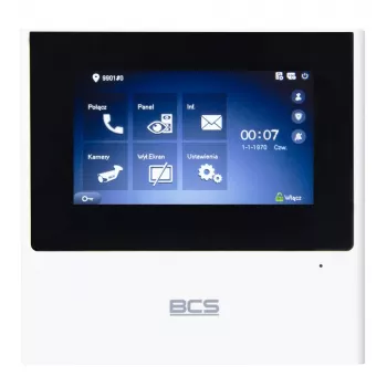 BCS-MON4000W-S 7 collu IP video domofona iekštelpu stacija ar skārienekrānu, balta