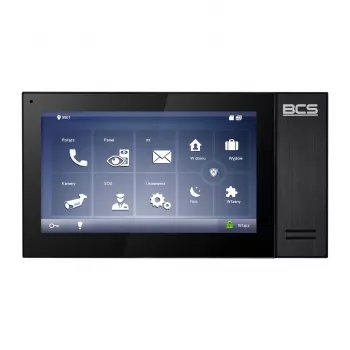 BCS-MON7400B-S 7 collu TFT-LCD monitors ar HDMI, VGA, BNC, melns