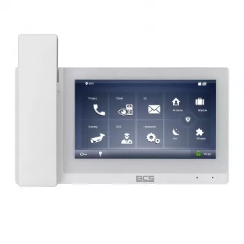 BCS-MON7500W-S 7 collu skārienjūtīgs Wi-Fi video durvju telefona monitors, balts