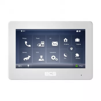 BCS-MON7600W-2 7 inch Touchscreen Monitor with Wi-Fi and PoE