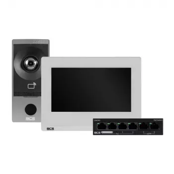 BCS-P-VIS02 7 collu Android PoE skārienjutīgais iekštelpu monitors ar SIP interkomu, Wi-Fi, 6 trauksmes ieejām, RS485