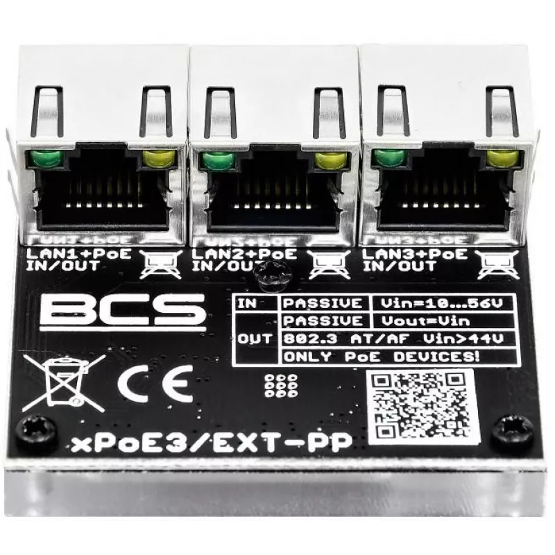 BCS-xPoE3/EXT-PP PoE komutators