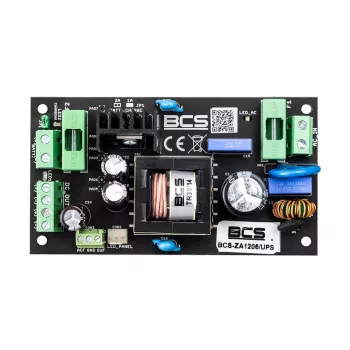 BCS-ZA1206/UPS 12V 6A 72W AC/DC barošanas bloks ar akumulatora rezervi (UPS)