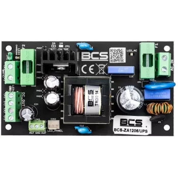 BCS-ZA1206/UPS 12V 6A 72W AC/DC barošanas bloks ar akumulatora rezervi (UPS)