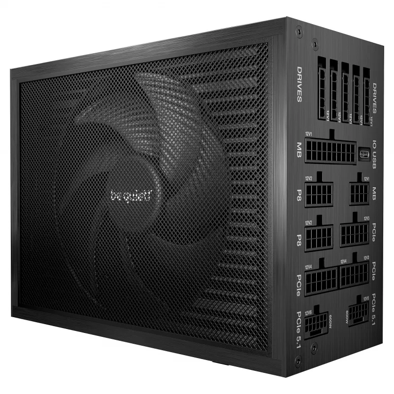 be quiet! Dark Power Pro 14 IO 1600W ATX 3.1 PCIe 5.1 80+ Titanium pilnībā modulārs barošanas bloks