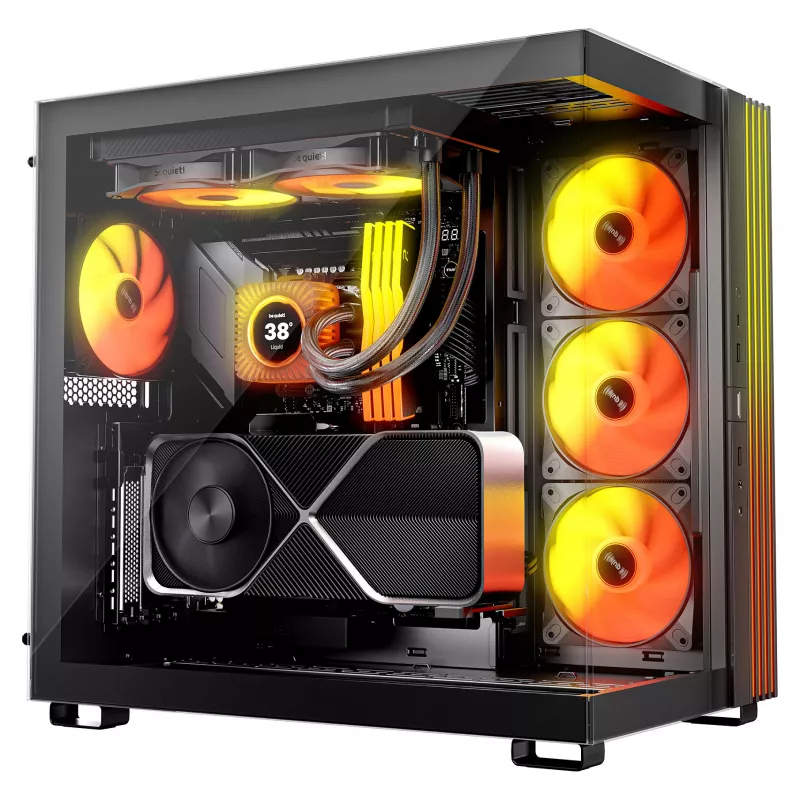 be quiet! Light Loop IO LCD 240mm viss vienā šķidruma dzesētājs, melns