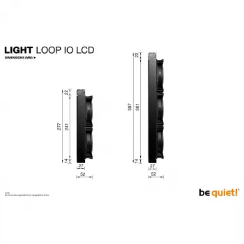 be quiet! Light Loop IO LCD 240mm balts viss vienā šķidruma CPU dzesētājs