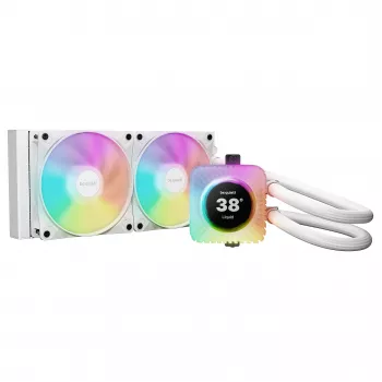 be quiet! Light Loop IO LCD 240mm balts viss vienā šķidruma CPU dzesētājs