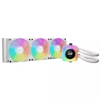 be quiet! Light Loop IO LCD 360 mm balts All-in-One šķidruma CPU dzesētājs Intel/AMD