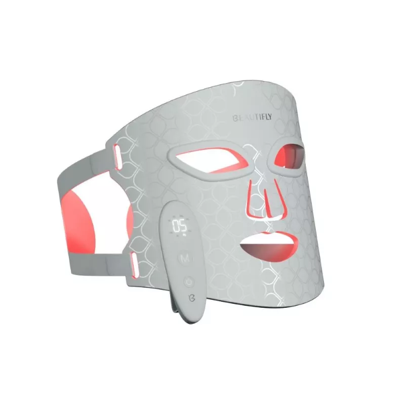 Beautifly AuraSkin Pro LED Light Therapy Face Mask - 7 krāsas, 192 diodes, uzlādējams