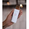 Beautifly Peeling Scrub Mini - Ultrasoniska kavitācijas sejas ierīce ar EMS mikrostrāvu, balta ar rožu zeltu