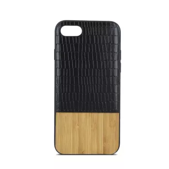 Beeyo Apple iPhone 7 Plus / 8 Plus Wooden Case - Dabīgā koka aizmugures vāciņš ar TPU rāmi