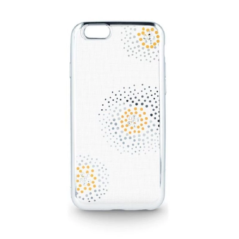 Beeyo Sony Xperia E5 Flower Dots TPU Case Silver