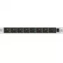Behringer DI800 8-Kanālu Aktīvā DI Kaste ar 1/4 inch TS / XLR Kombinētajām Ieejām un XLR Izejām, Melna/Sudraba