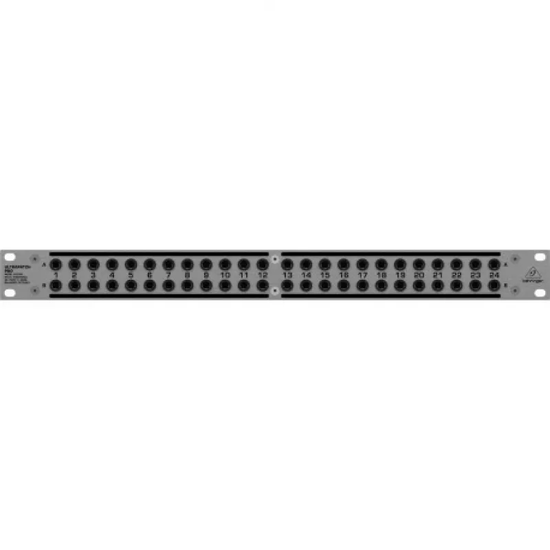 Behringer PX3000 48-Point 1/4 inch TRS Patch Panel, 1U Rackmount, 3-Mode Switching