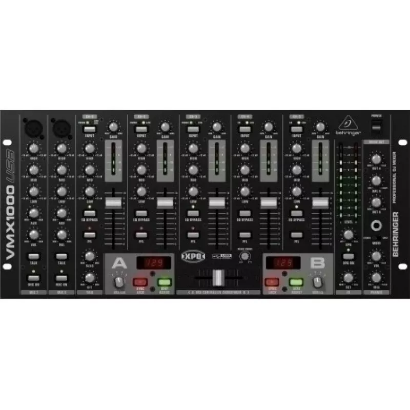 Behringer VMX1000USB DJ Mikseris ar USB Audio Interfeisu