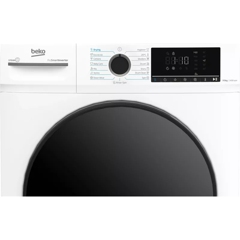 BEKO BMM5DFO5741W Veļas mazgājamā mašīna ar žāvētāju, 7 kg mazgāšana / 5 kg žāvēšana, 1400 apgr./min, energoklase D, balta